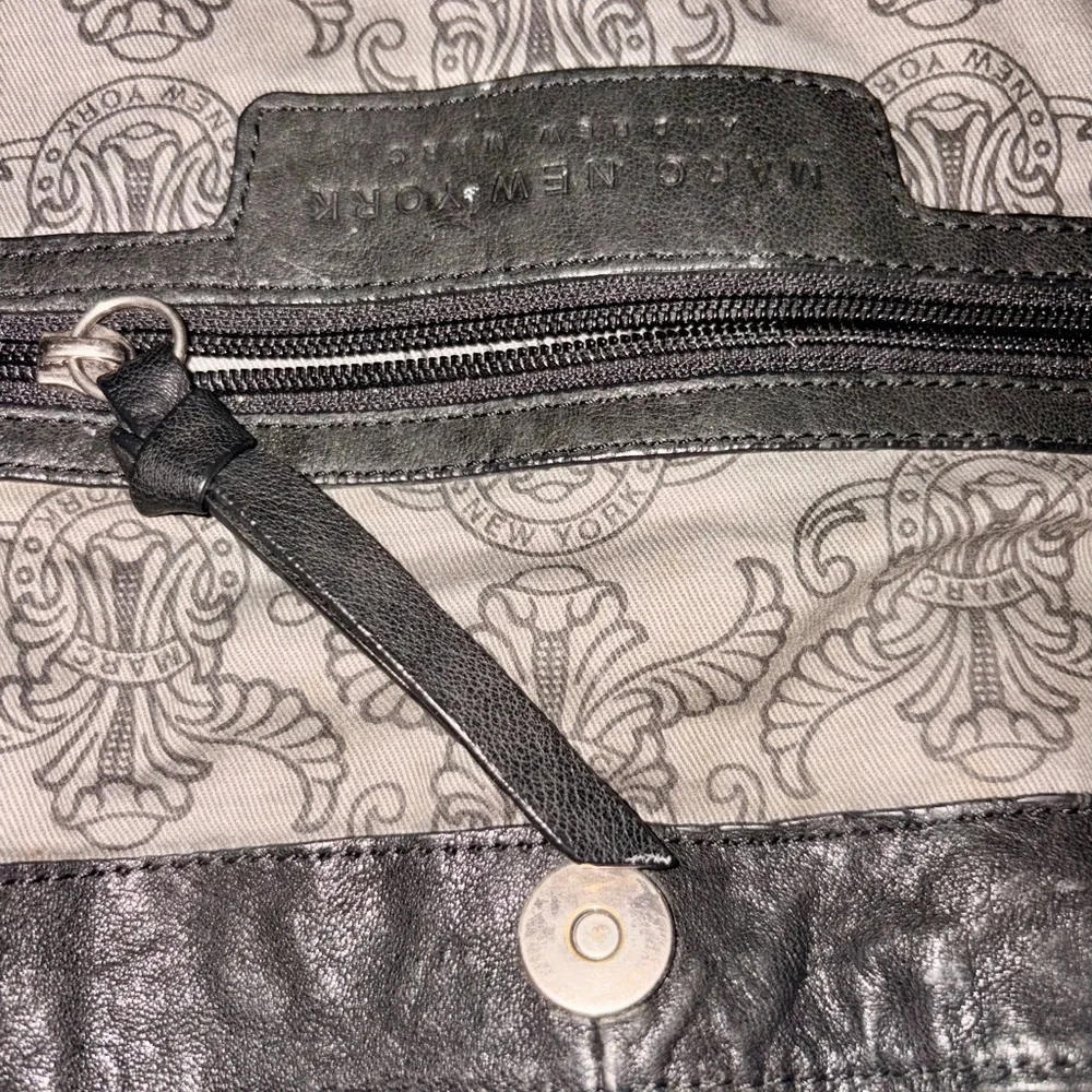 Andrew Marc Leather Bag Y2K Big & Stylish Alternative/Emo Cute Statement Purse!